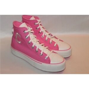 Converse Varsity Pink All Star Lift Platform Retro Sneakers